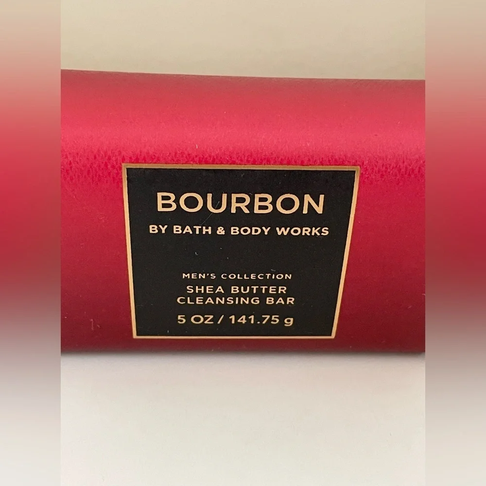 Bath & Body Works Bourbon Shea Butter Men’s Cleansing Soap Bar Full Size 5 oz - Picture 3 of 5